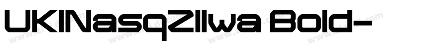 UKINasqZilwa Bold字体转换